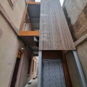 réalisation d'un ascenseur et escalier de secours