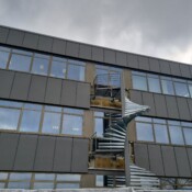 réalisation d'un escalier de secours