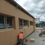 isolation extérieure sur une école