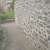 réfection du mur d'enceinte de l'église