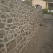 réfection du mur d'enceinte de l'église