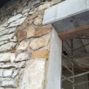 reconstitution façade suite création d'ouverture