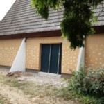 Isolation extérieure en fibre de bois d'un gymnase