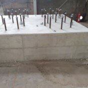 Réalisation de travaux en génie-civil pour mise en place de cheminées d'incinérations