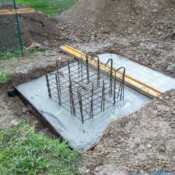 réalisation de fondation pour un auvent